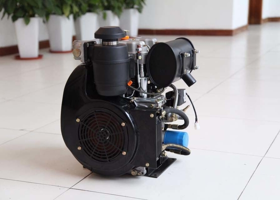Hava soğutmalı 20HP 14KW 292F iki silindirli dizel jeneratör satılık filipinler
